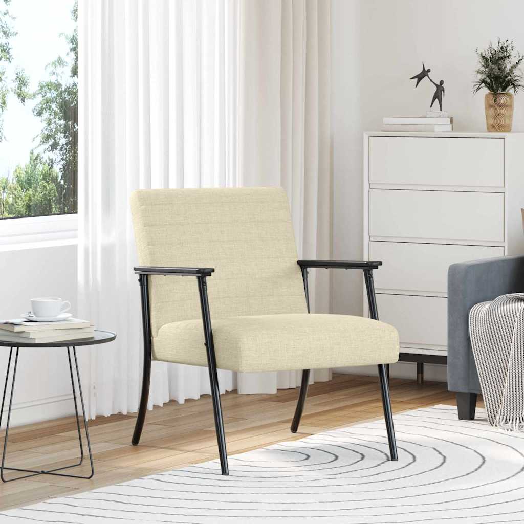 fotelja Krema 59 x 75 x 78 cm tkanina