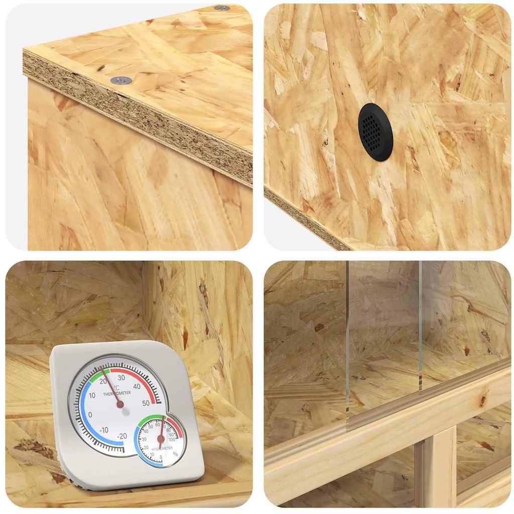 Terarij Smeđa 80 x 40 x 40 cm OSB