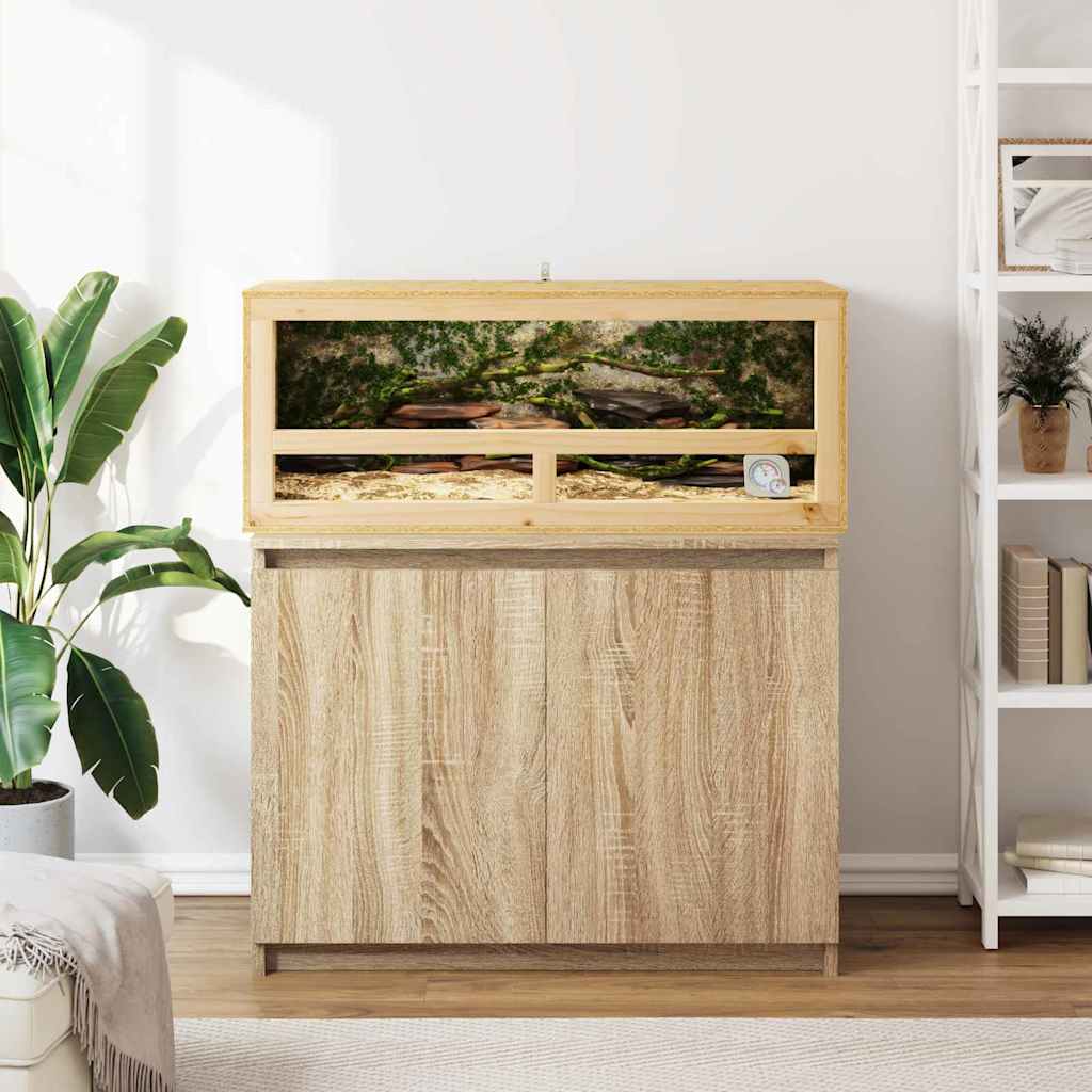 Terarij Smeđa 100 x 40 x 40 cm OSB
