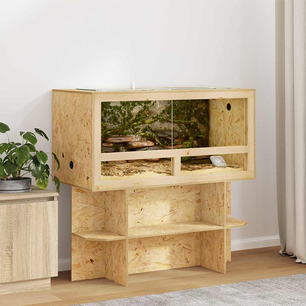 Terarij Smeđa 100 x 50 x 50 cm OSB