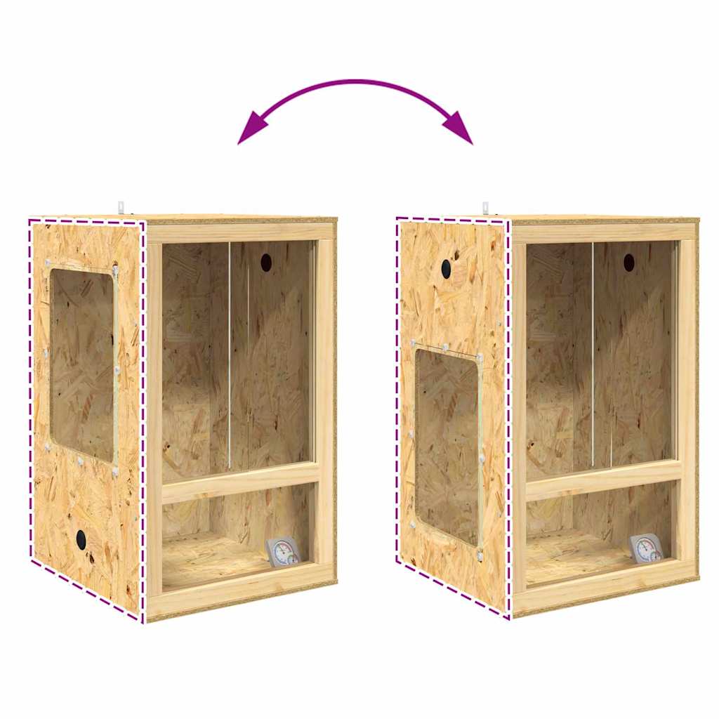 Terarij Smeđa 50 x 50 x 80 cm OSB