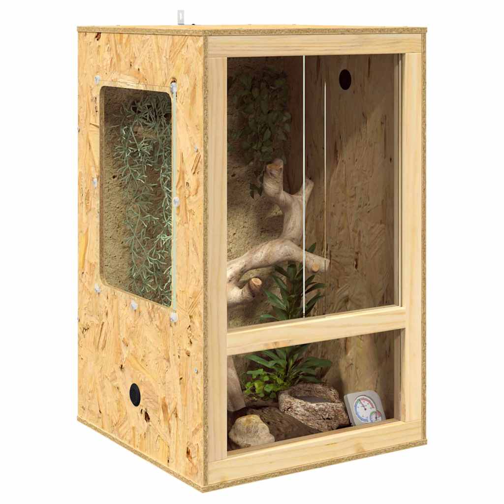 Terarij Smeđa 50 x 50 x 80 cm OSB