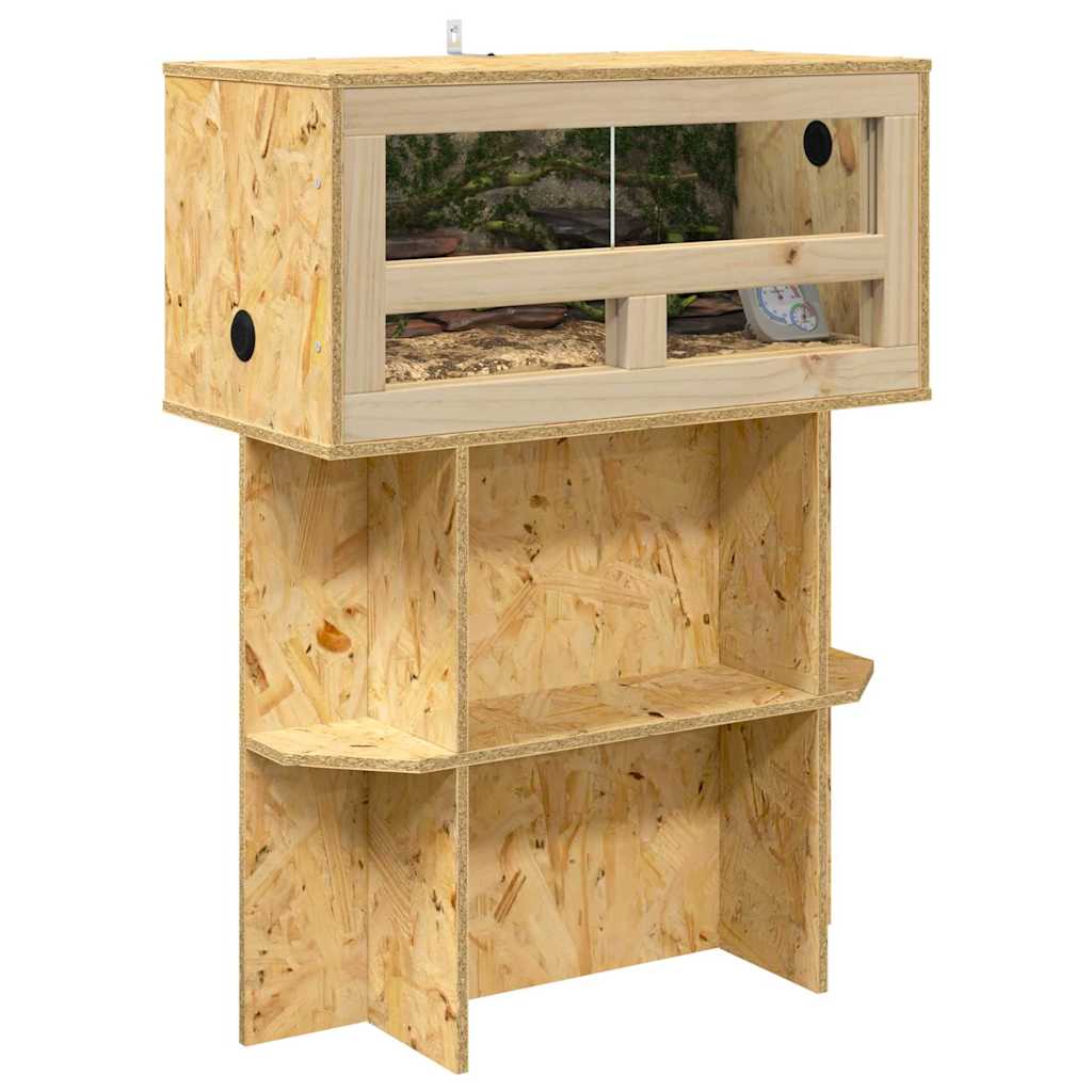 Osnovica za terarij s policom Smeđa 60 x 30 x 50 cm OSB