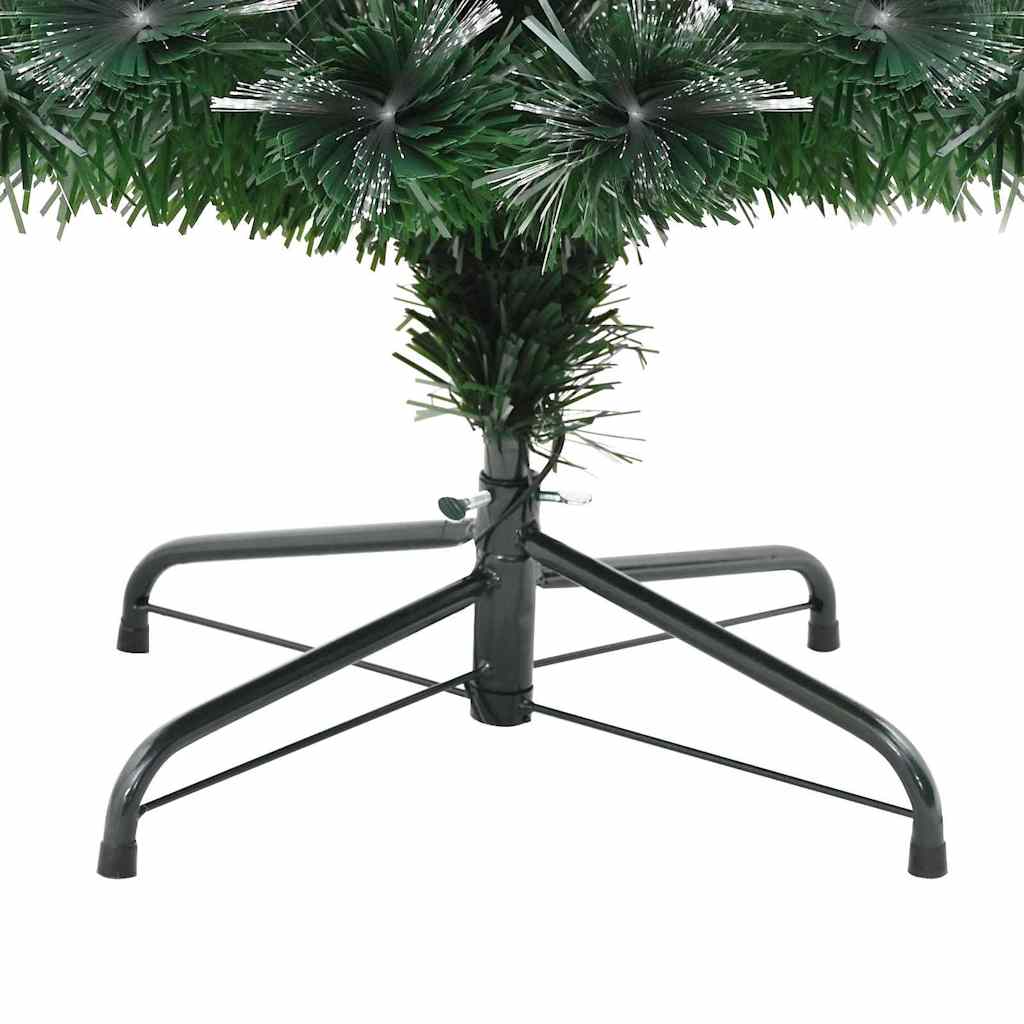 Umjetno božićno drvce s 210 LED svjetlima Zelena 180 cm PVC