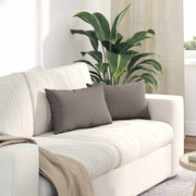 Jastučići za sofu 2 pcs Sivo-smeđa 50 x 30 cm tkanina