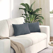 Jastučići za sofu 2 pcs Tamno siva 50 x 30 cm Kordura tekstil