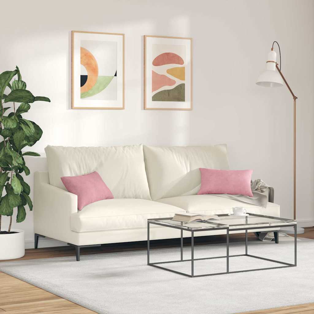 Jastučići za sofu 2 pcs Ružičasta 50 x 30 cm Kordura tekstil