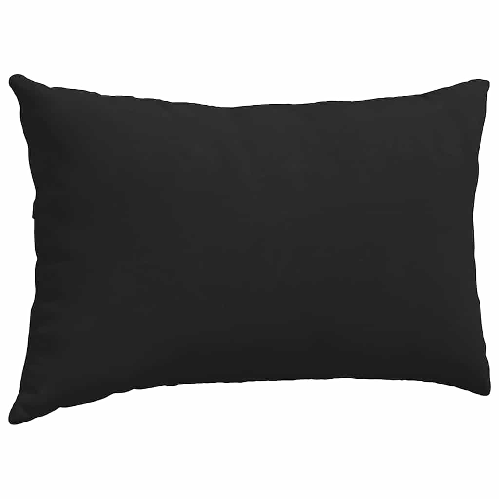 Jastučići za sofu 2 pcs Crna 50 x 30 cm tkanina