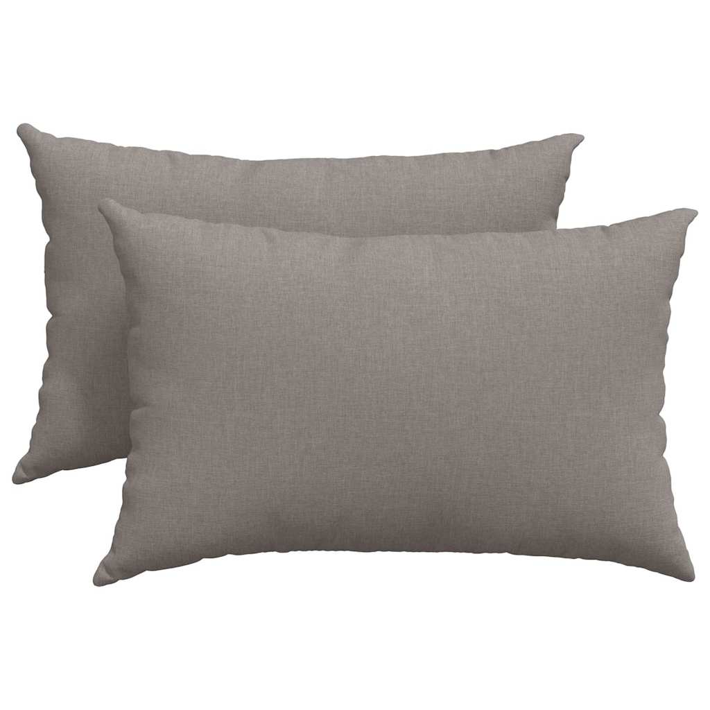 Jastučići za sofu 2 pcs Sivo-smeđa 60 x 40 cm tkanina