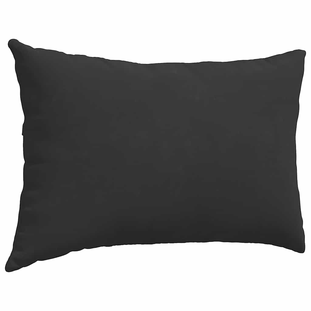 Jastučići za sofu 2 pcs Crna 60 x 40 cm tkanina