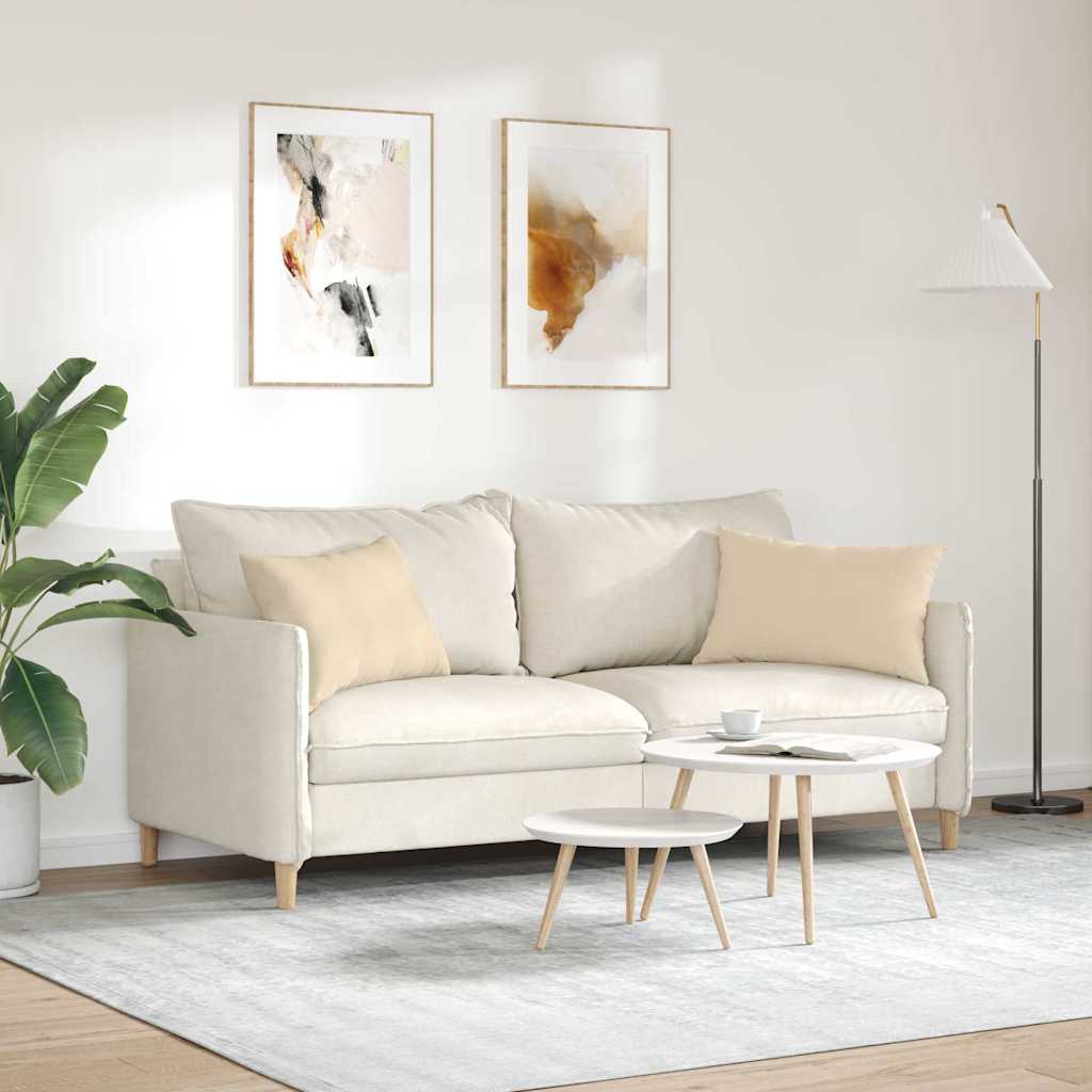 Jastučići za sofu 2 pcs Krema 60 x 40 cm tkanina