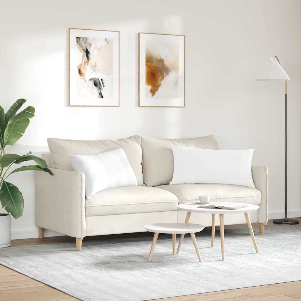 Jastučići za sofu 2 pcs Bijelo 80 x 40 cm tkanina
