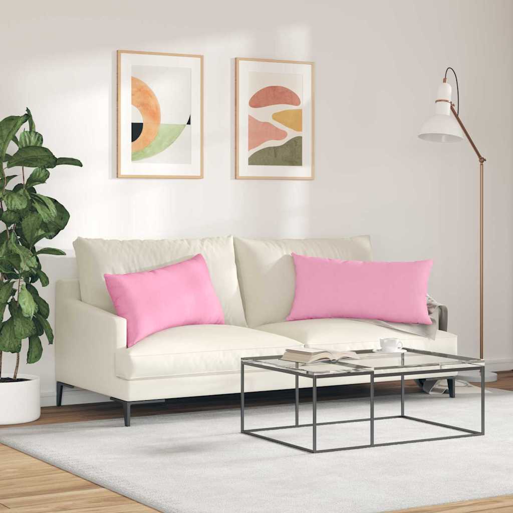 Jastučići za sofu 2 pcs Ružičasta 80 x 40 cm tkanina