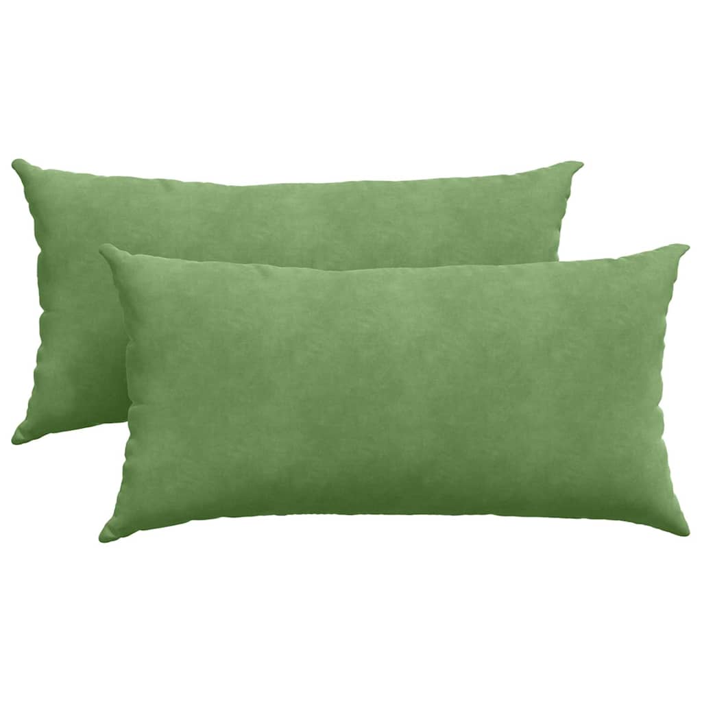 Jastučići za sofu 2 pcs Svijetlo zelena 80 x 40 cm
