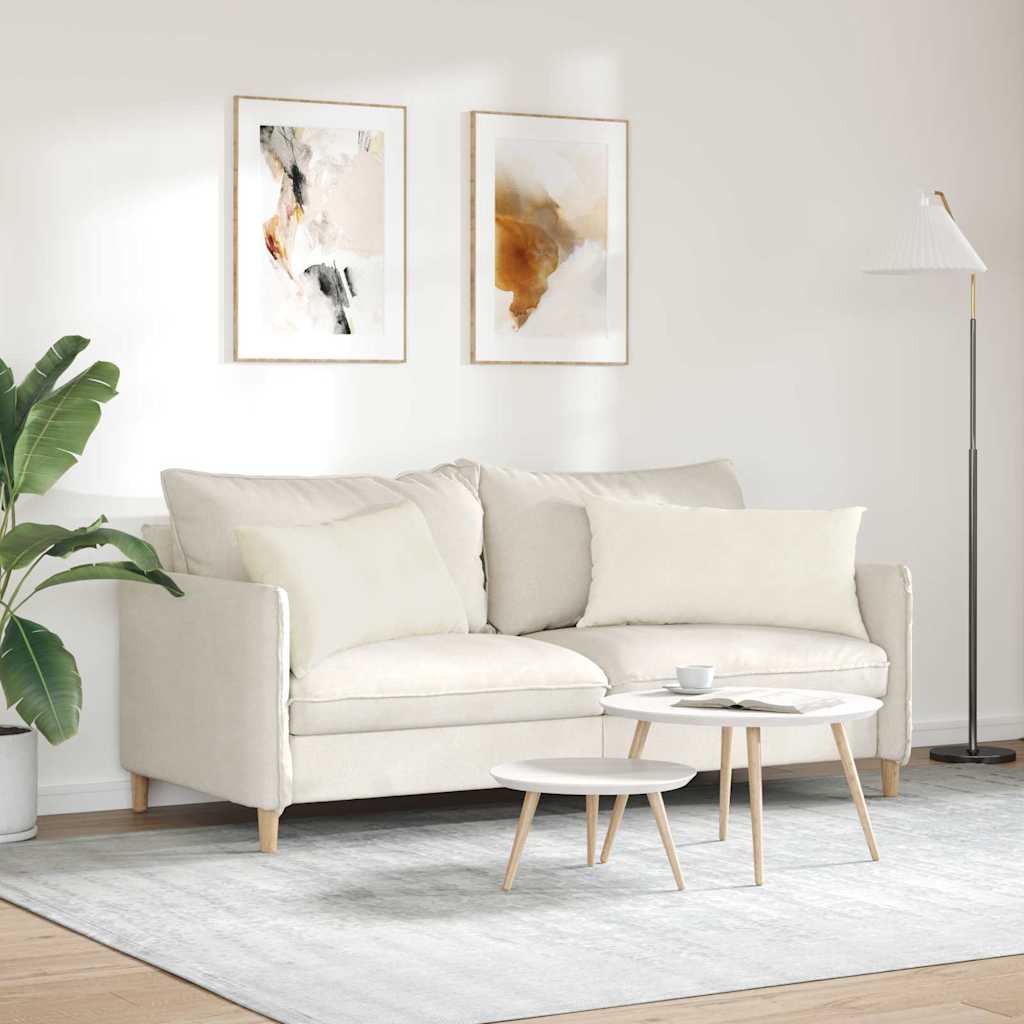 Jastučići za sofu 2 pcs Krema 80 x 40 cm Kordura tekstil