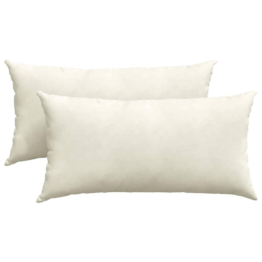 Jastučići za sofu 2 pcs Krema 80 x 40 cm Kordura tekstil