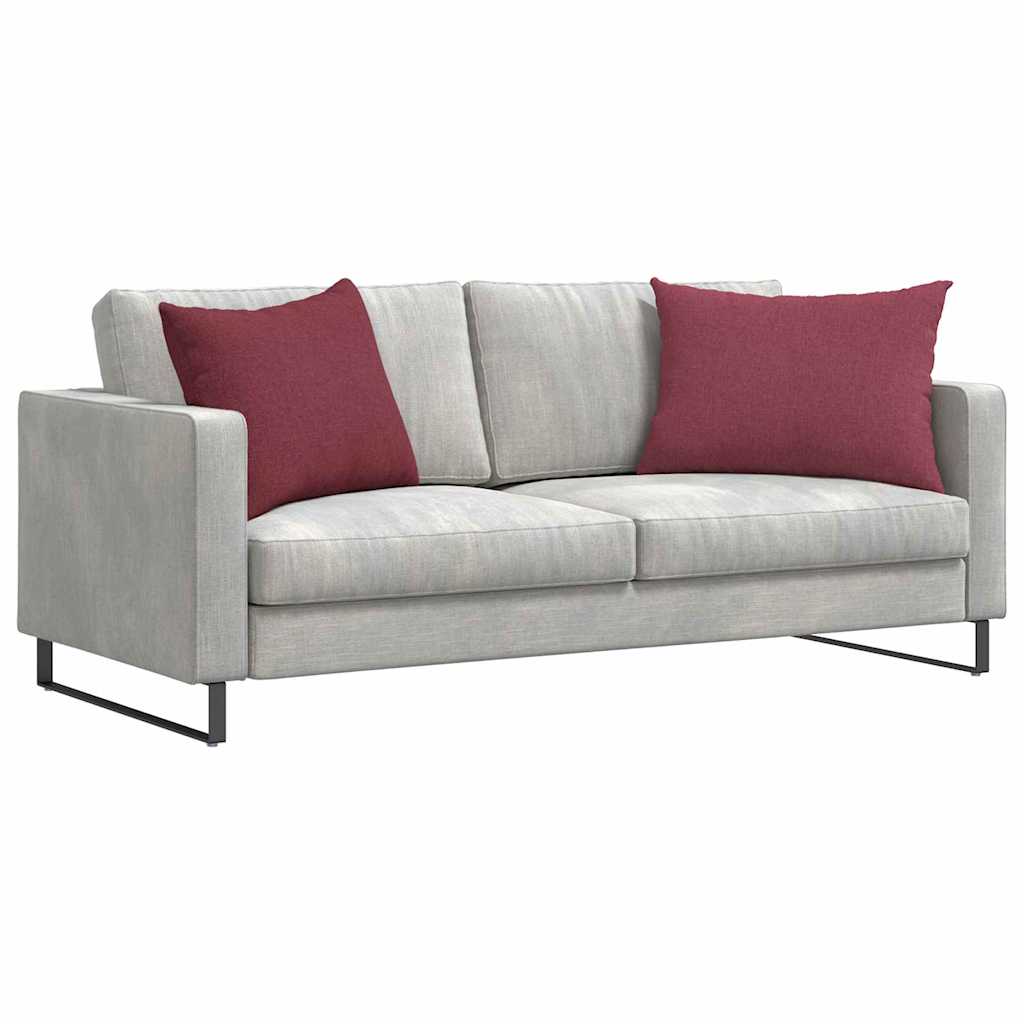 Jastučići za sofu 2 pcs Vinska crvena 70 x 50 cm tkanina