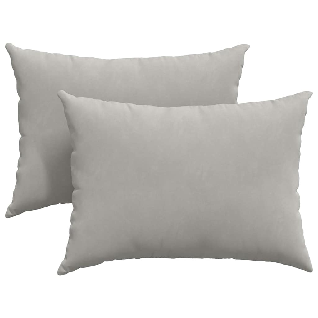 Jastučići za sofu 2 pcs Svijetlo siva 70 x 50 cm tkanina