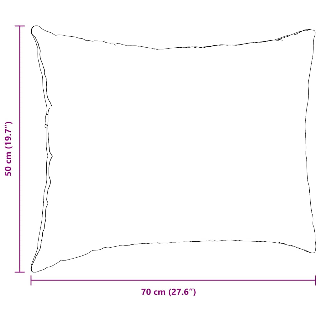 Jastučići za sofu 2 pcs Bež 70 x 50 cm tkanina
