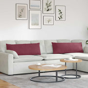 Jastučići za sofu 2 pcs Vinska crvena 120 x 40 cm tkanina