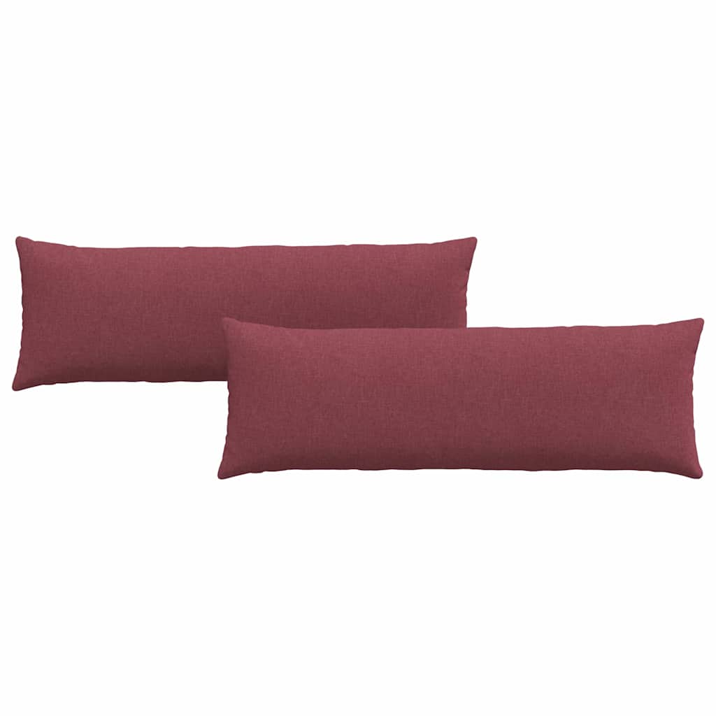 Jastučići za sofu 2 pcs Vinska crvena 120 x 40 cm tkanina
