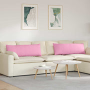 Jastučići za sofu 2 pcs Ružičasta 120 x 40 cm tkanina
