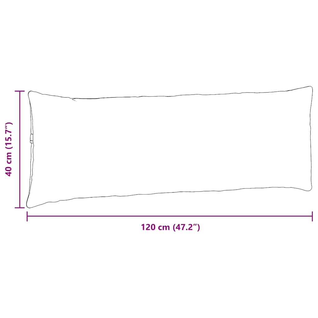 Jastučići za sofu 2 pcs Tamnozelena 120 x 40 cm Kordura tekstil