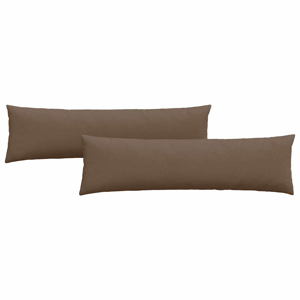Jastučići za sofu 2 pcs Smeđa 145 x 40 cm tkanina