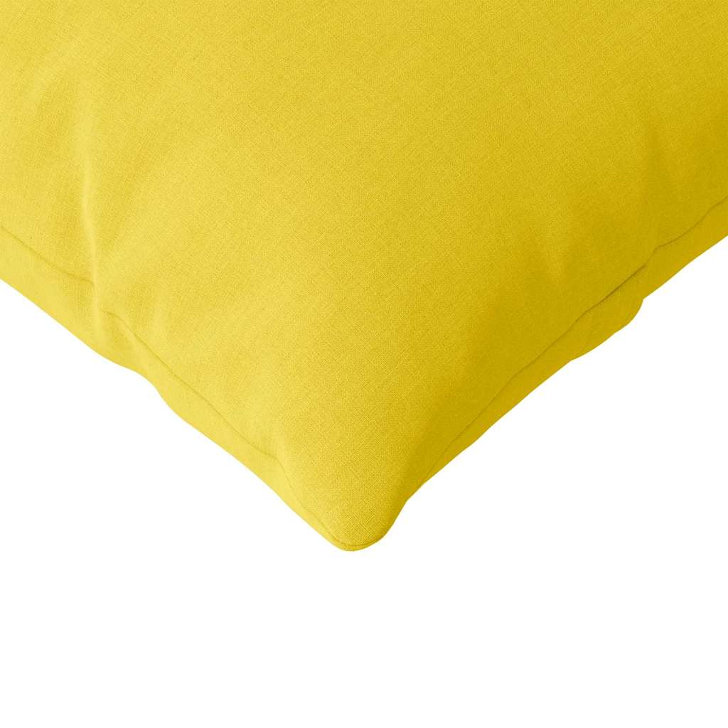 Jastučići za sofu 2 pcs Svijetlo žuta 145 x 40 cm tkanina