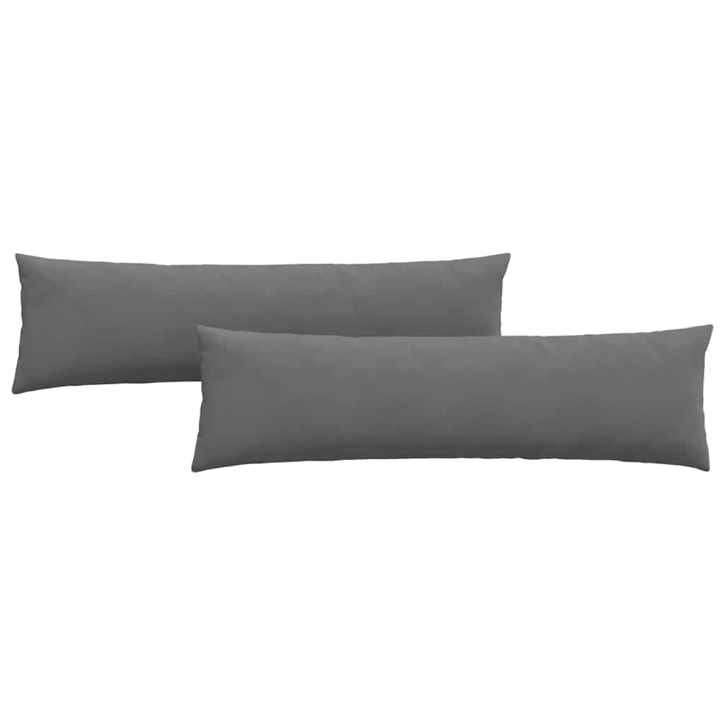 Jastučići za sofu 2 pcs Tamno siva 145 x 40 cm tkanina