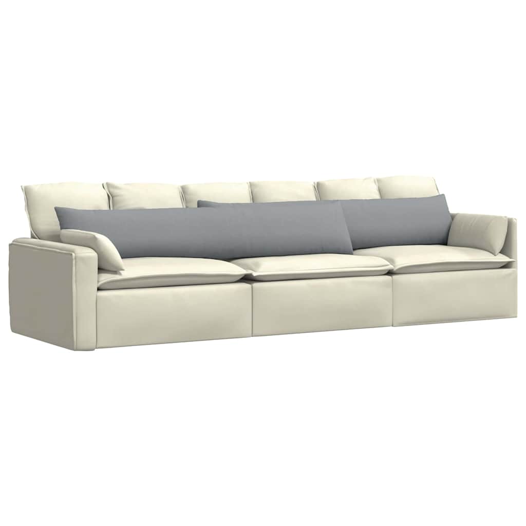 Jastučići za sofu 2 pcs Svijetlo siva 200 x 40 cm tkanina