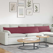 Jastučići za sofu 2 pcs Vinska crvena 200 x 40 cm tkanina