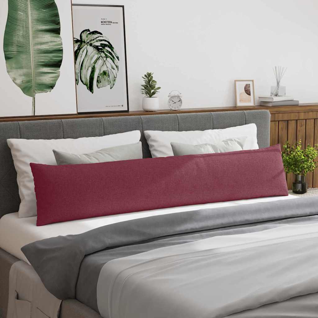 Jastučići za sofu 2 pcs Vinska crvena 200 x 40 cm tkanina