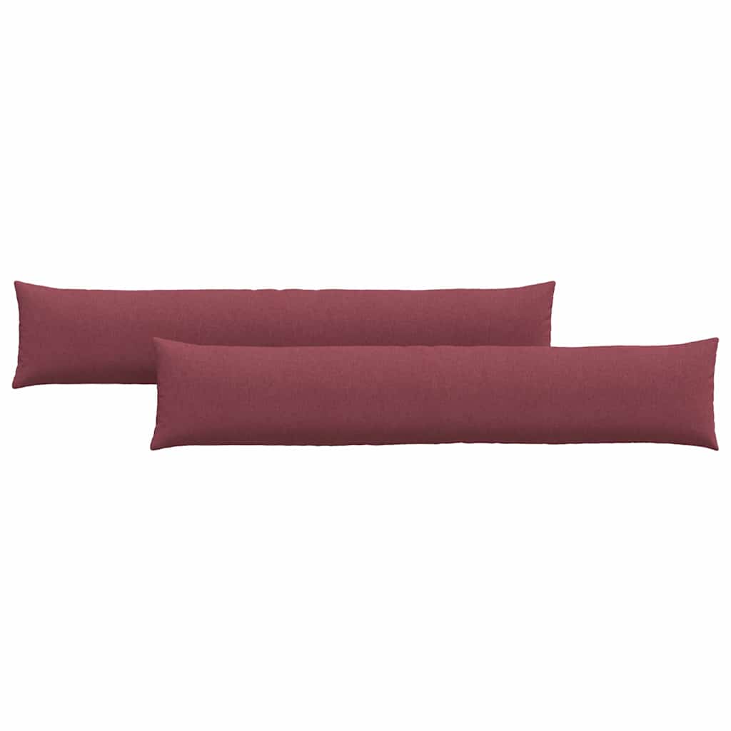Jastučići za sofu 2 pcs Vinska crvena 200 x 40 cm tkanina