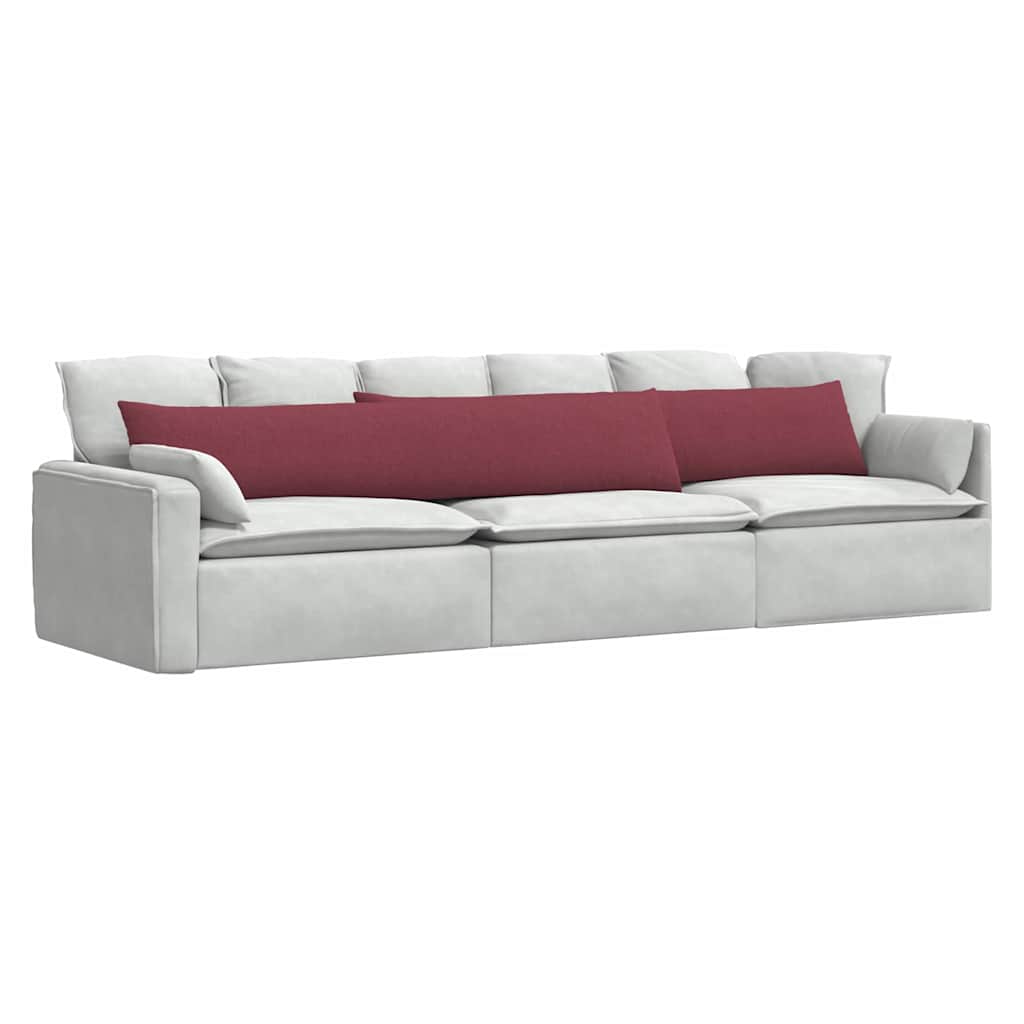 Jastučići za sofu 2 pcs Vinska crvena 200 x 40 cm tkanina