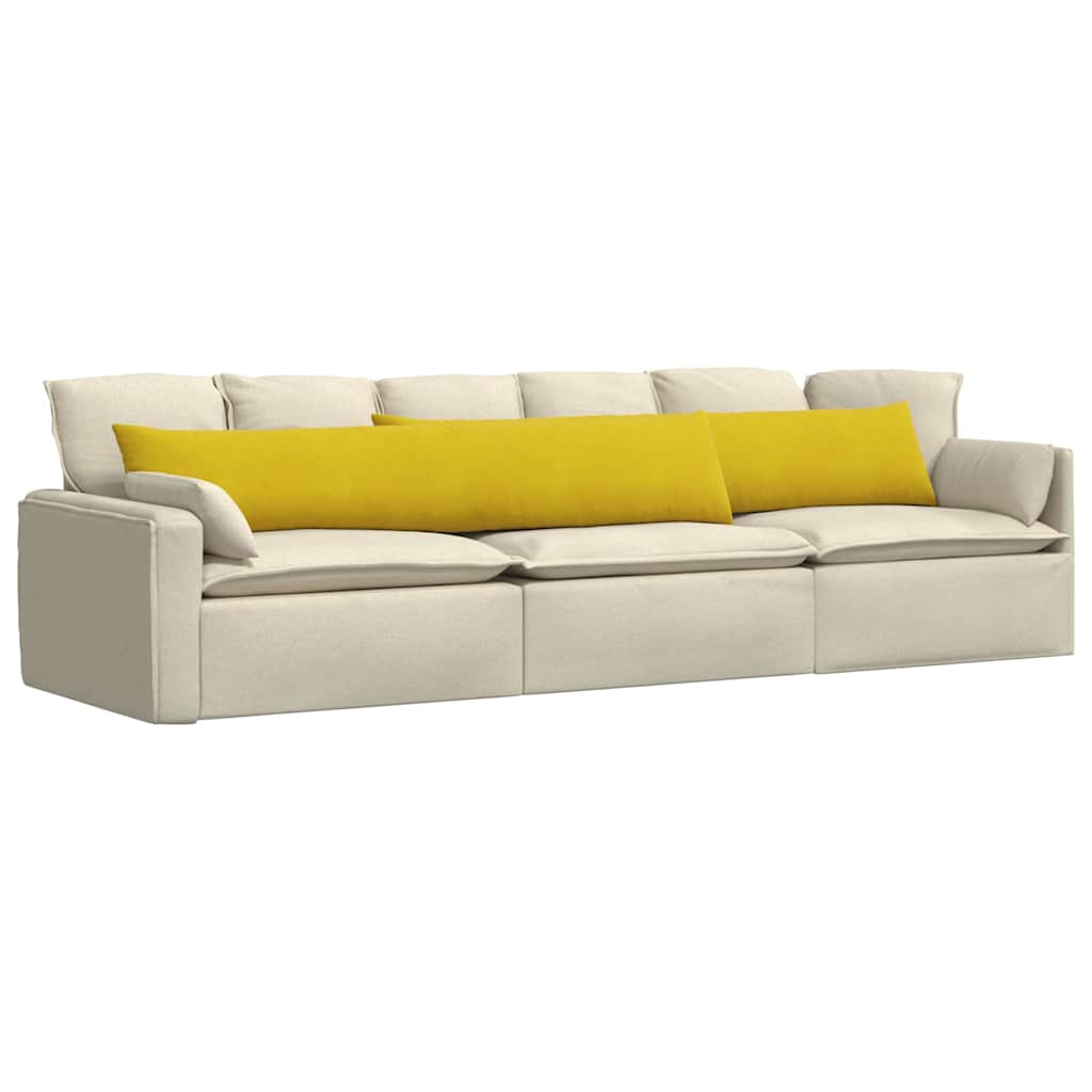 Jastučići za sofu 2 pcs Žuta 200 x 40 cm Kordura tekstil