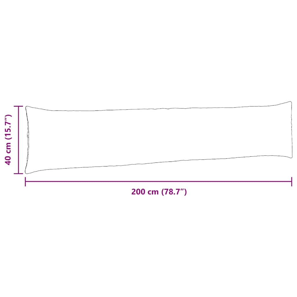 Jastučići za sofu 2 pcs Žuta 200 x 40 cm Kordura tekstil
