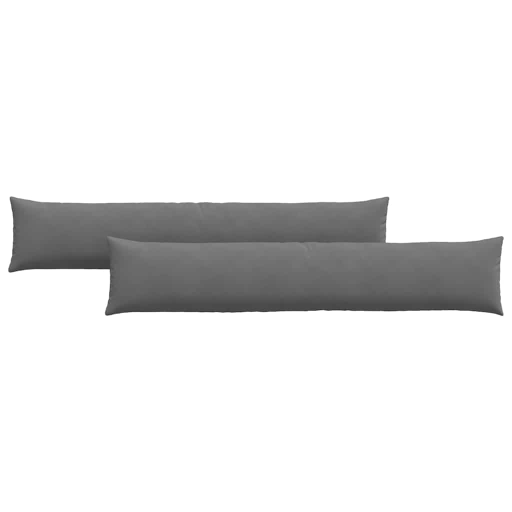 Jastučići za sofu 2 pcs Tamno siva 200 x 40 cm tkanina