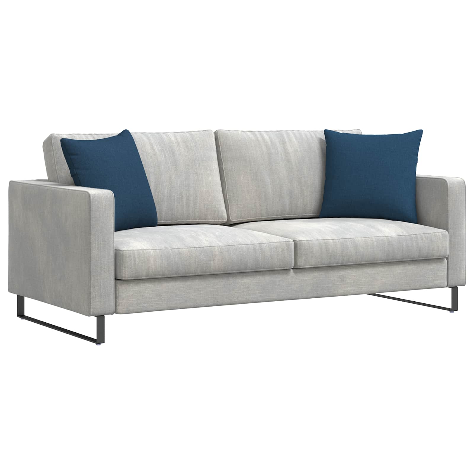 Jastučići za sofu 2 pcs Plava 45 x 45 cm tkanina