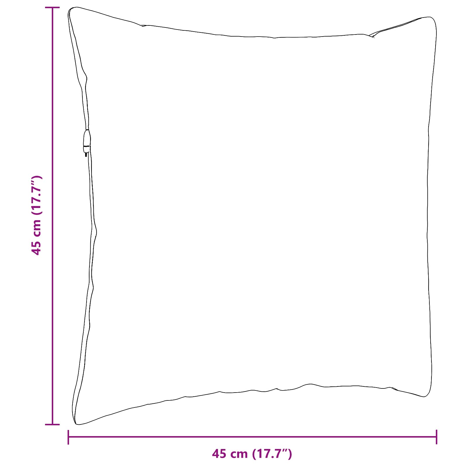 Jastučići za sofu 2 pcs Plava 45 x 45 cm tkanina