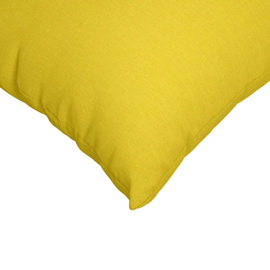 Jastučići za sofu 2 pcs Svijetlo žuta 45 x 45 cm tkanina
