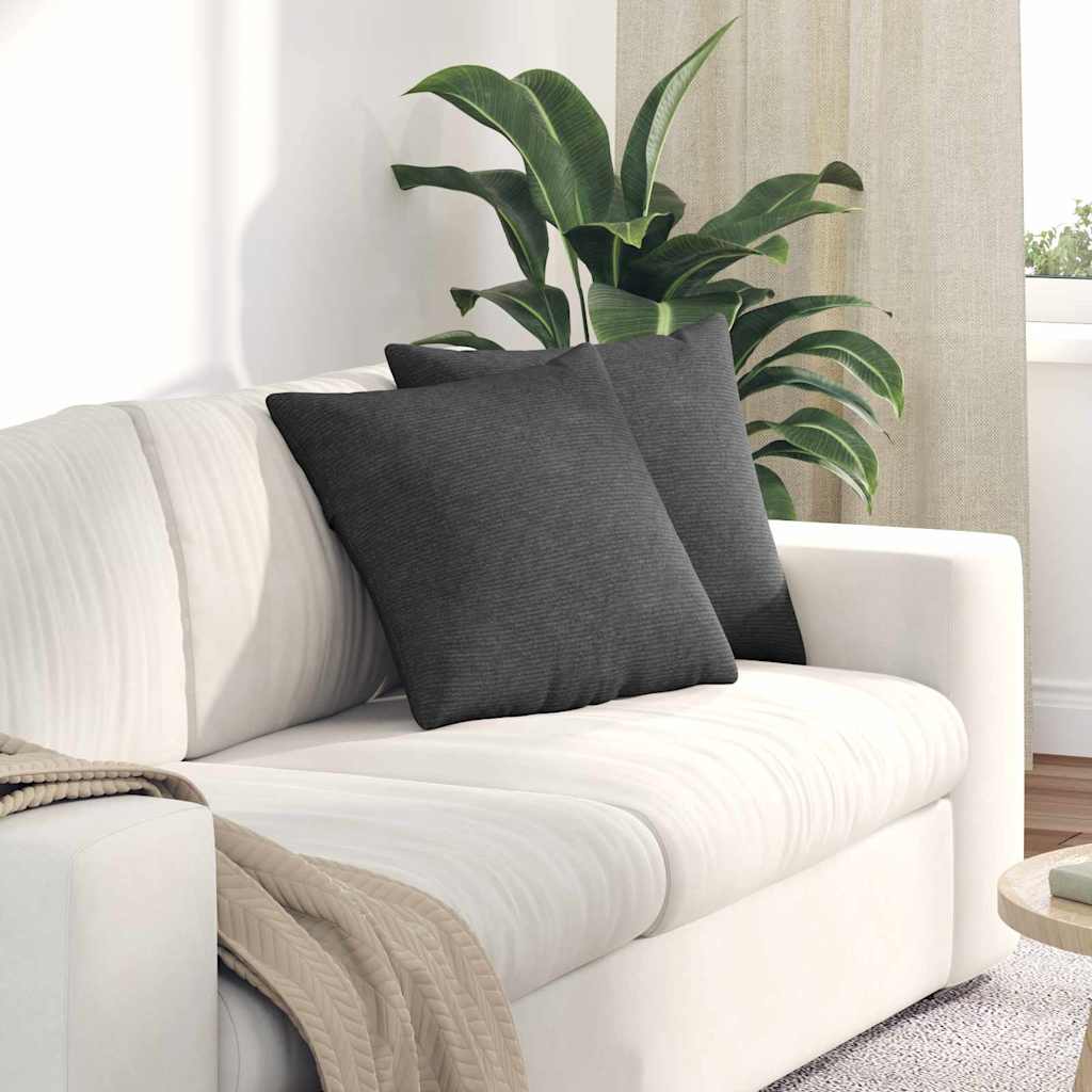 Jastučići za sofu 2 pcs Tamno siva 45 x 45 cm Kordura tekstil