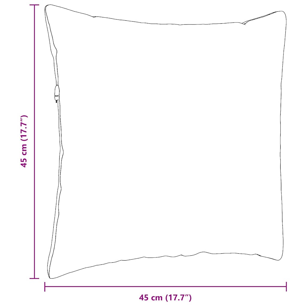 Jastučići za sofu 2 pcs Crvena narančasta 45 x 45 cm