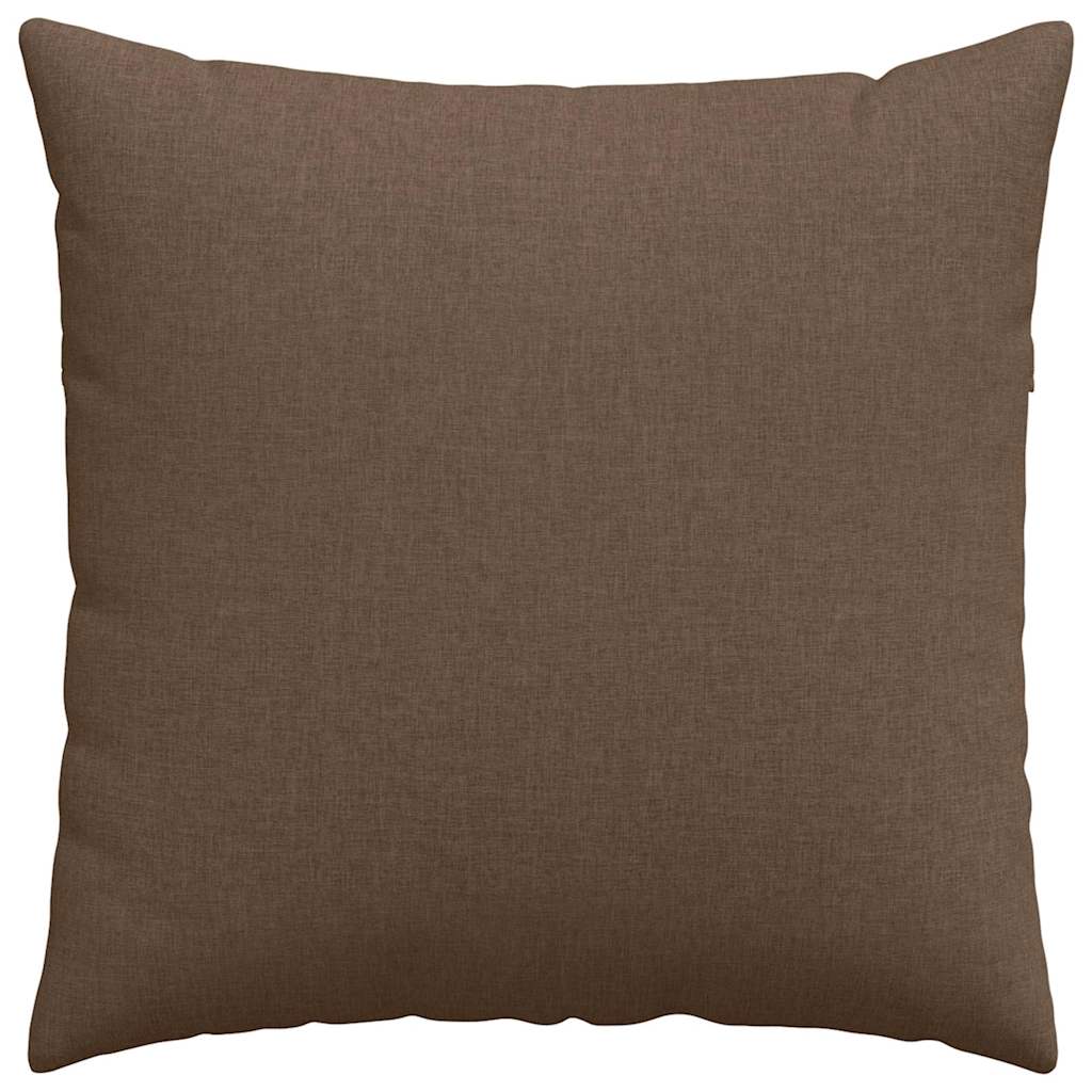 Jastučići za sofu 2 pcs Smeđa 60 x 60 cm tkanina