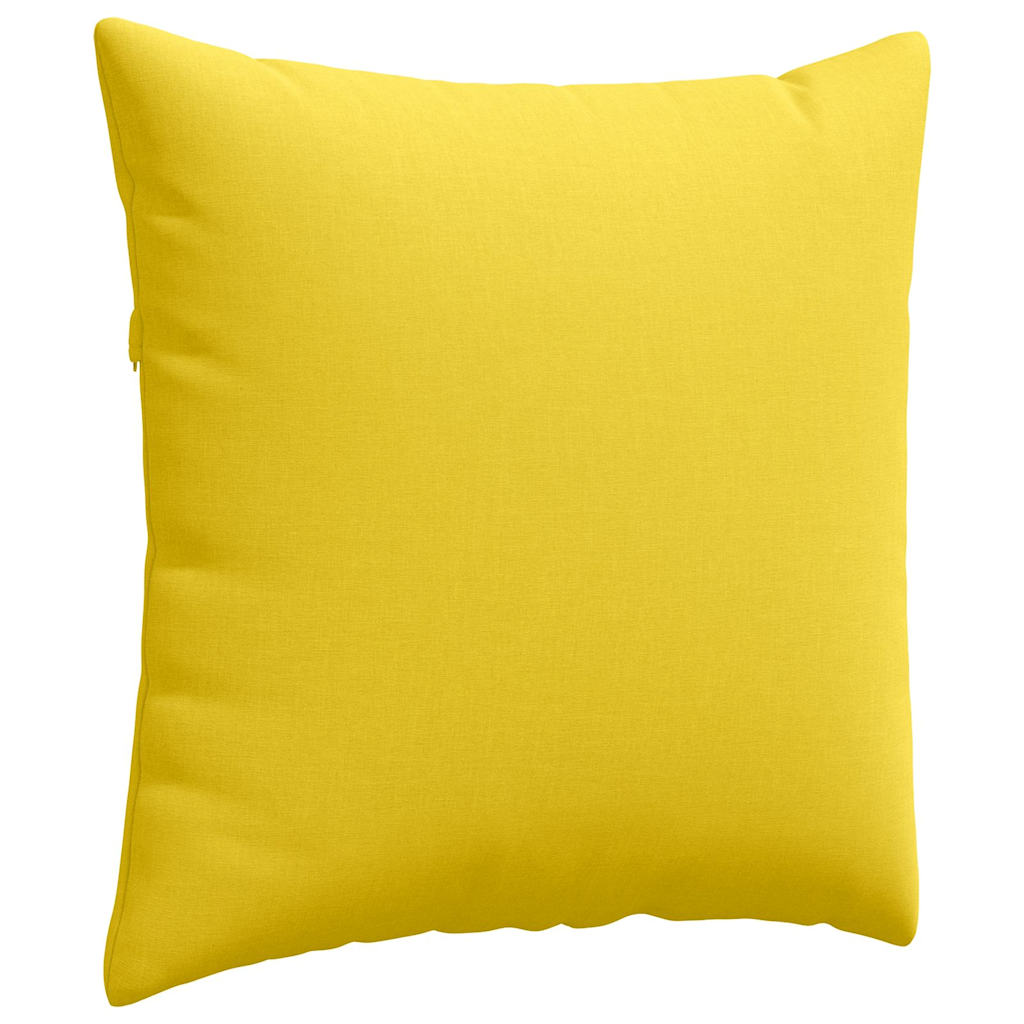 Jastučići za sofu 2 pcs Svijetlo žuta 60 x 60 cm tkanina