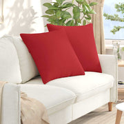 Jastučići za sofu 2 pcs Crvena 60 x 60 cm tkanina