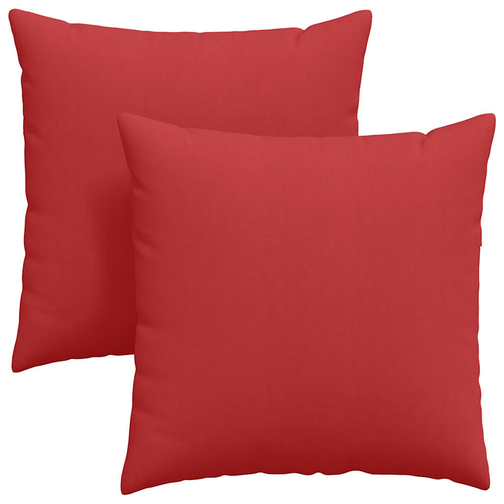 Jastučići za sofu 2 pcs Crvena 60 x 60 cm tkanina