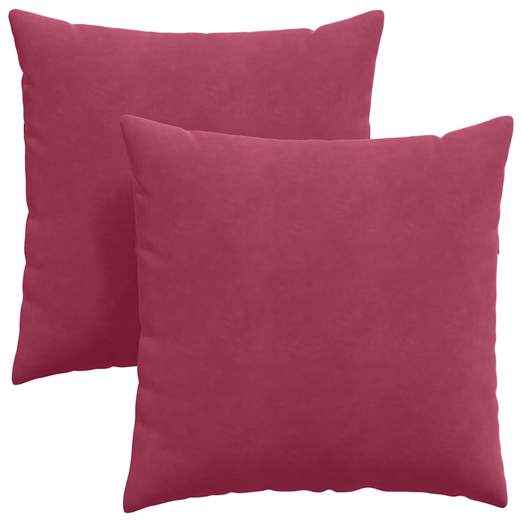 Jastučići za sofu 2 pcs Vinska crvena 60 x 60 cm