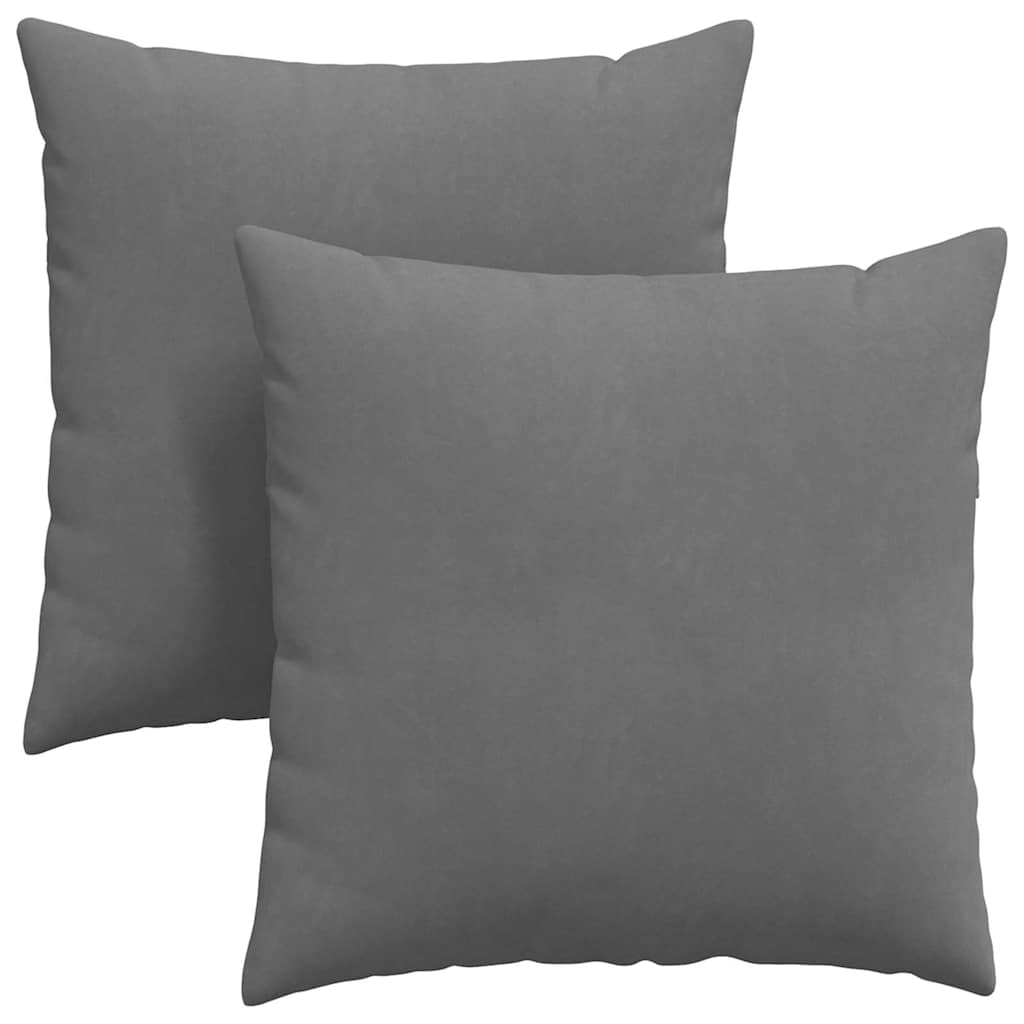 Jastučići za sofu 2 pcs Tamno siva 60 x 60 cm tkanina