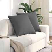 Jastučići za sofu 2 pcs Tamno siva 80 x 80 cm tkanina